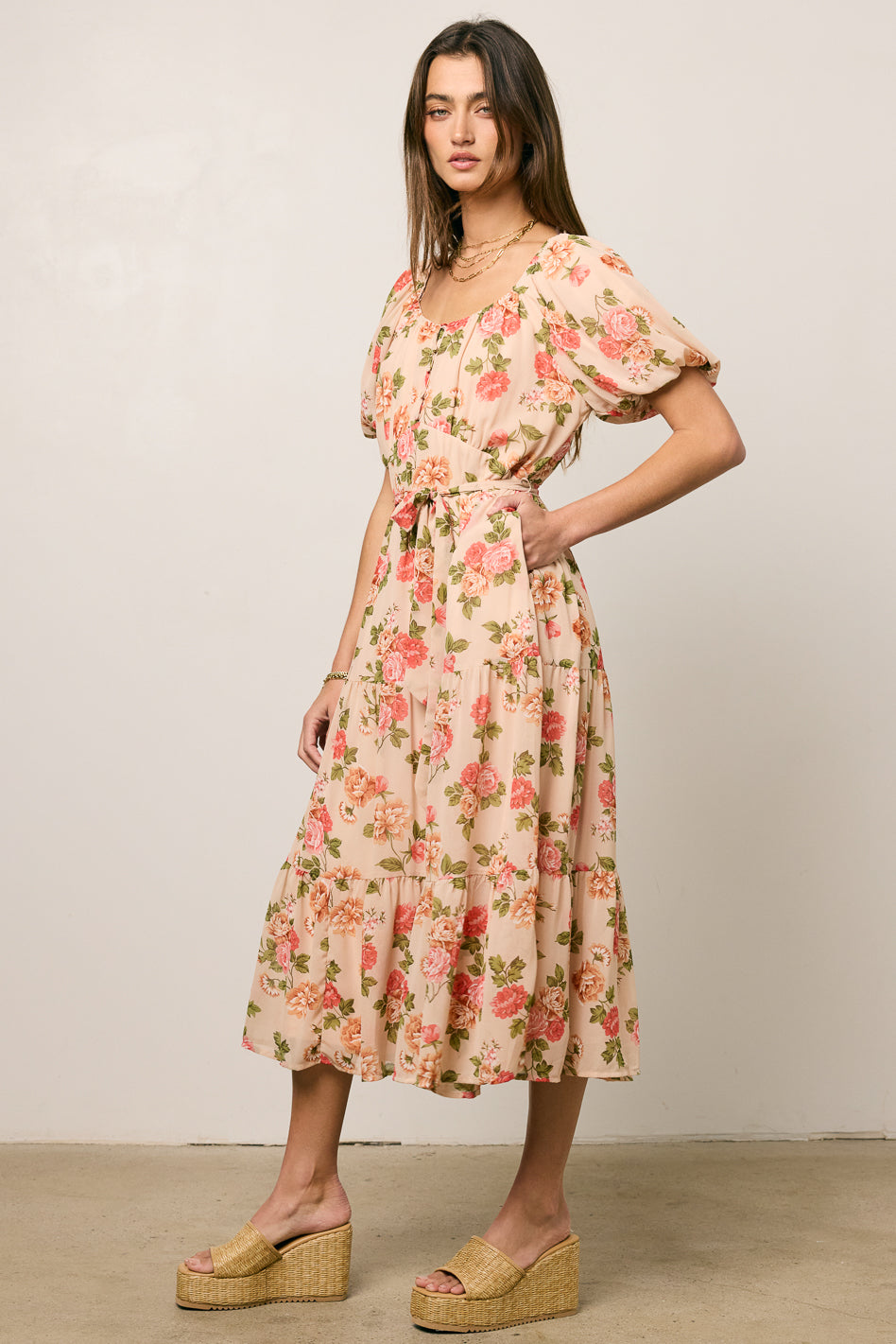 Patricia Floral Midi Dress - FINAL SALE