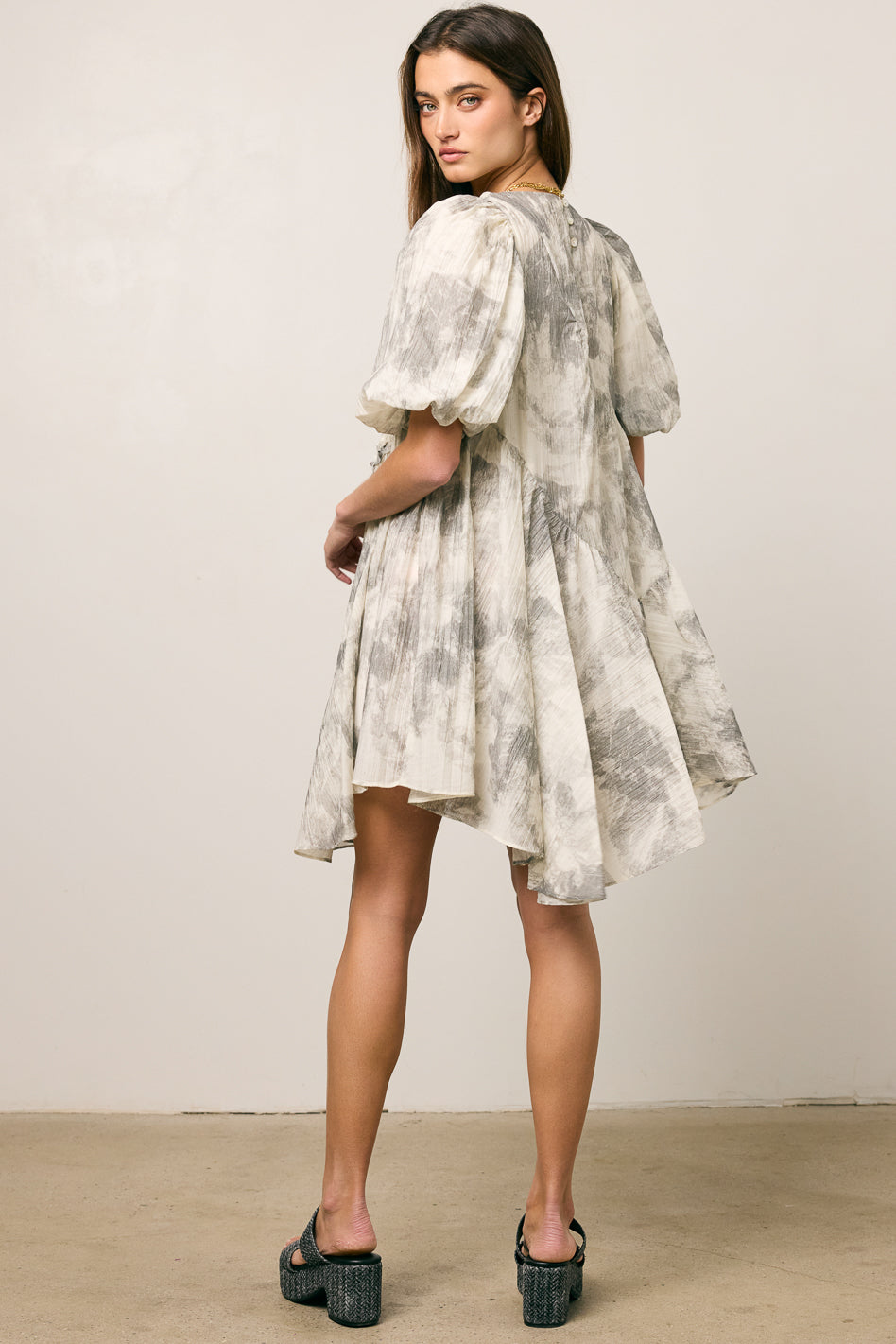 Kellie Abstract Babydoll Dress - FINAL SALE