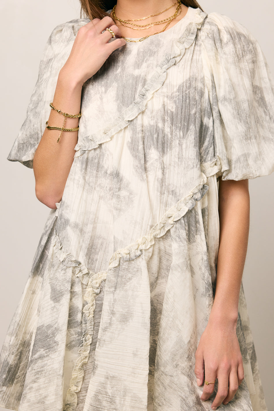 Kellie Abstract Babydoll Dress - FINAL SALE