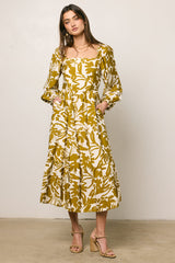 Soren Midi Dress in Mustard - FINAL SALE