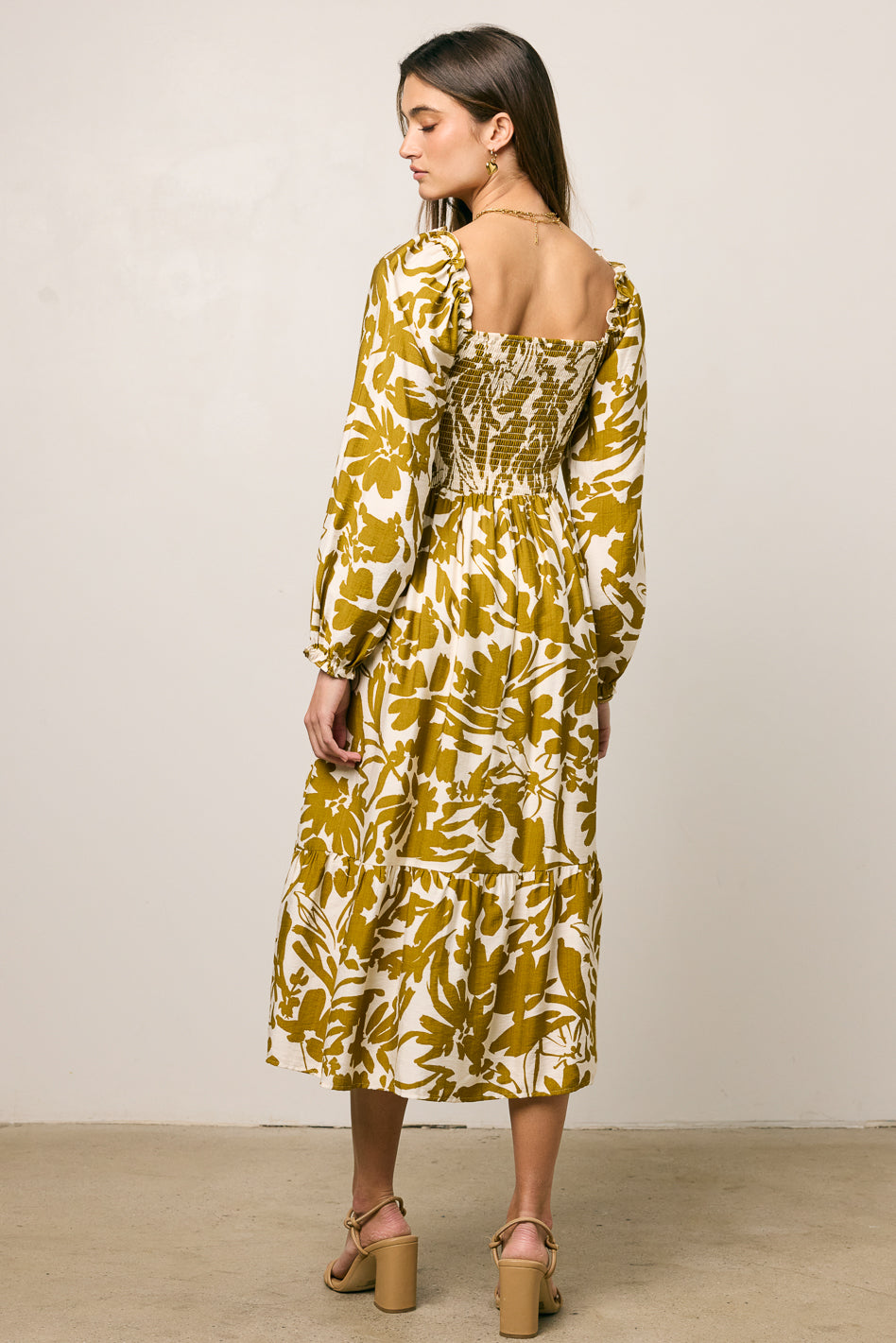 Soren Midi Dress in Mustard - FINAL SALE