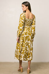 Soren Midi Dress in Mustard - FINAL SALE