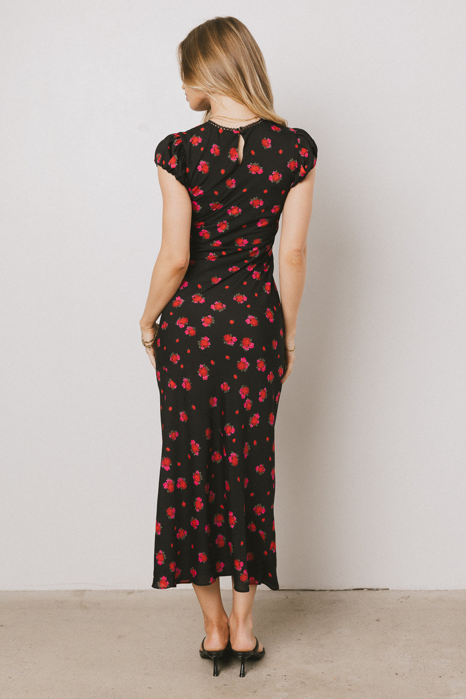 Ellianna Floral Maxi Dress in Black