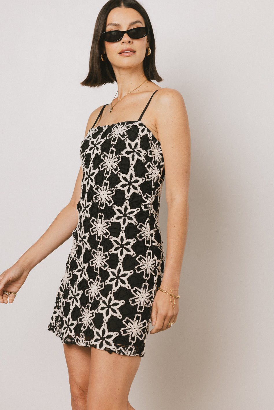 Cory Embroidered Mini Dress - FINAL SALE