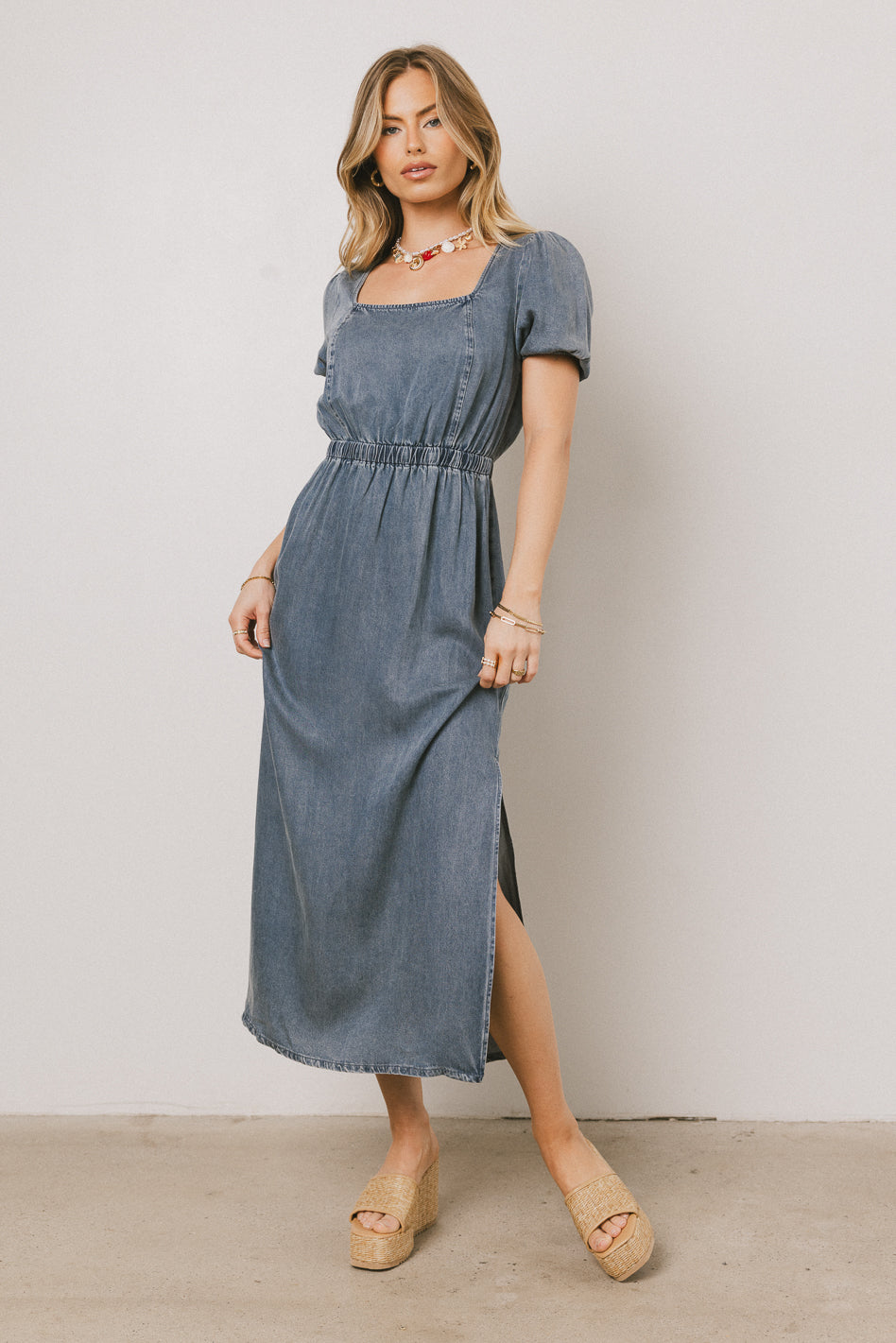 Gael Denim Maxi Dress - FINAL SALE