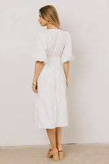 Nadia Midi Dress in Cream
