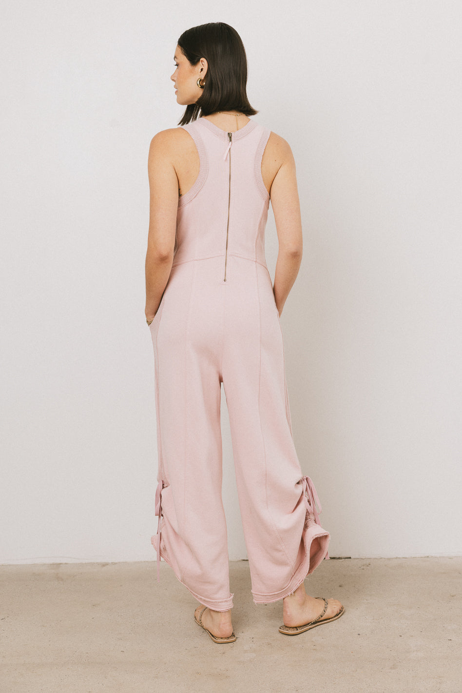 Tristan Knit Jumpsuit in Pink - FINAL SALE