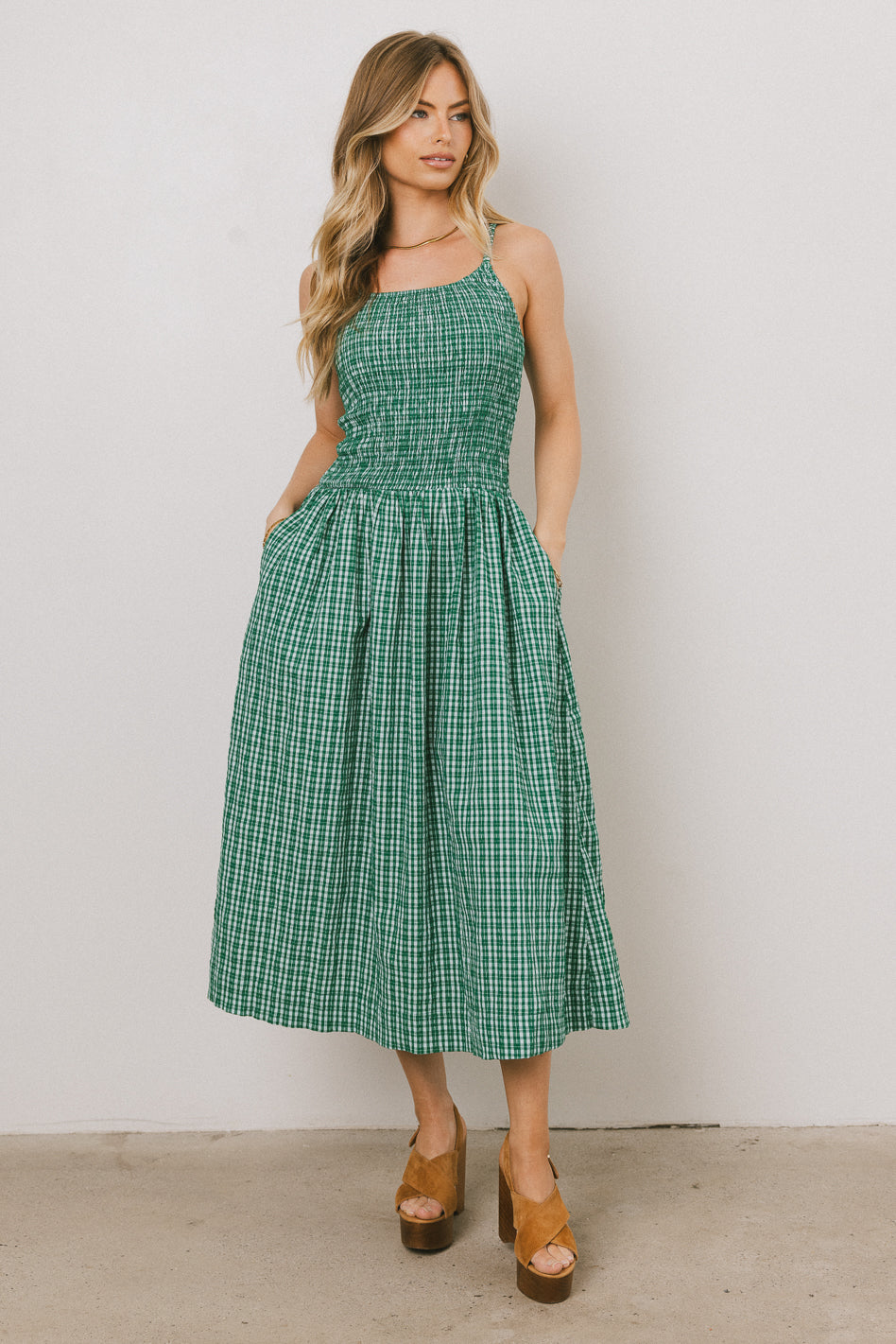 Reid Plaid Midi Dress - FINAL SALE