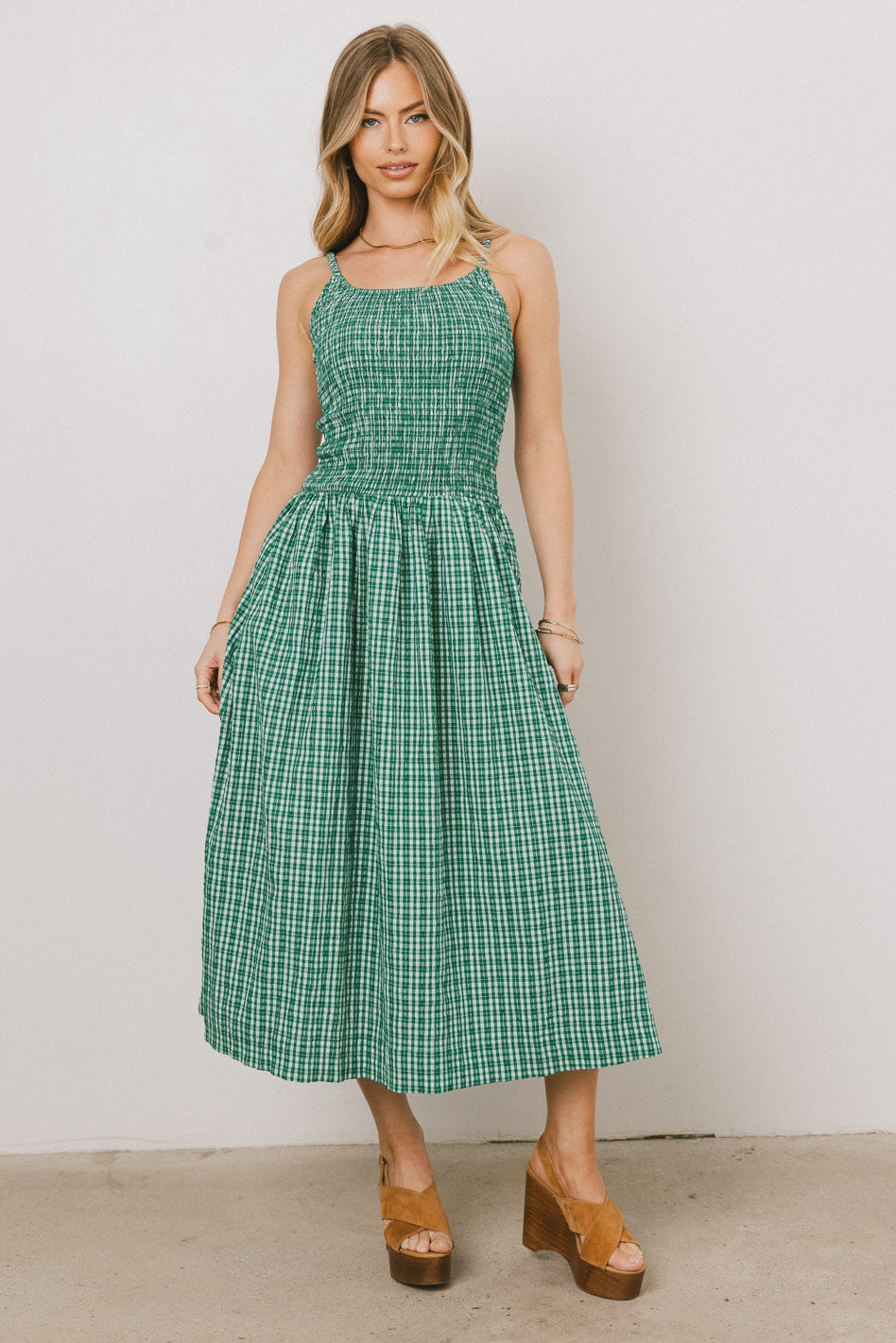 Reid Plaid Midi Dress - FINAL SALE