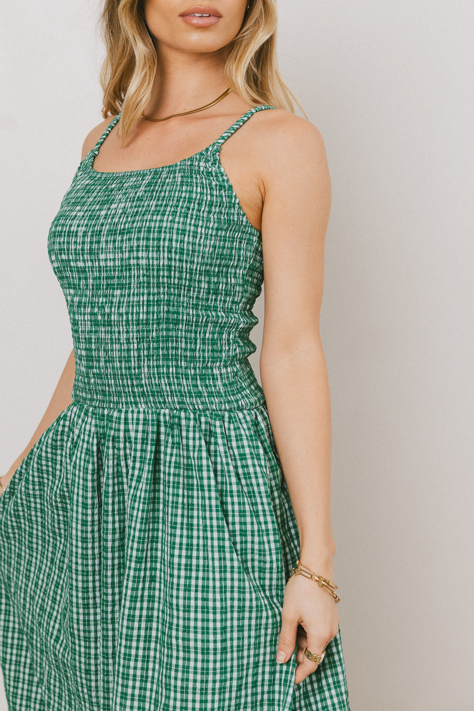 Reid Plaid Midi Dress - FINAL SALE