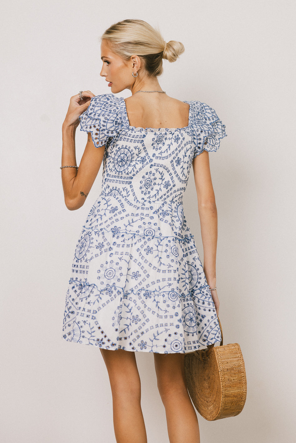 Stella Embroidered Mini Dress - FINAL SALE