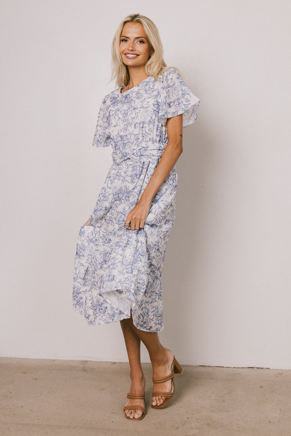 Theresa Floral Midi Dress