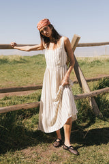 Lia Striped Midi Dress