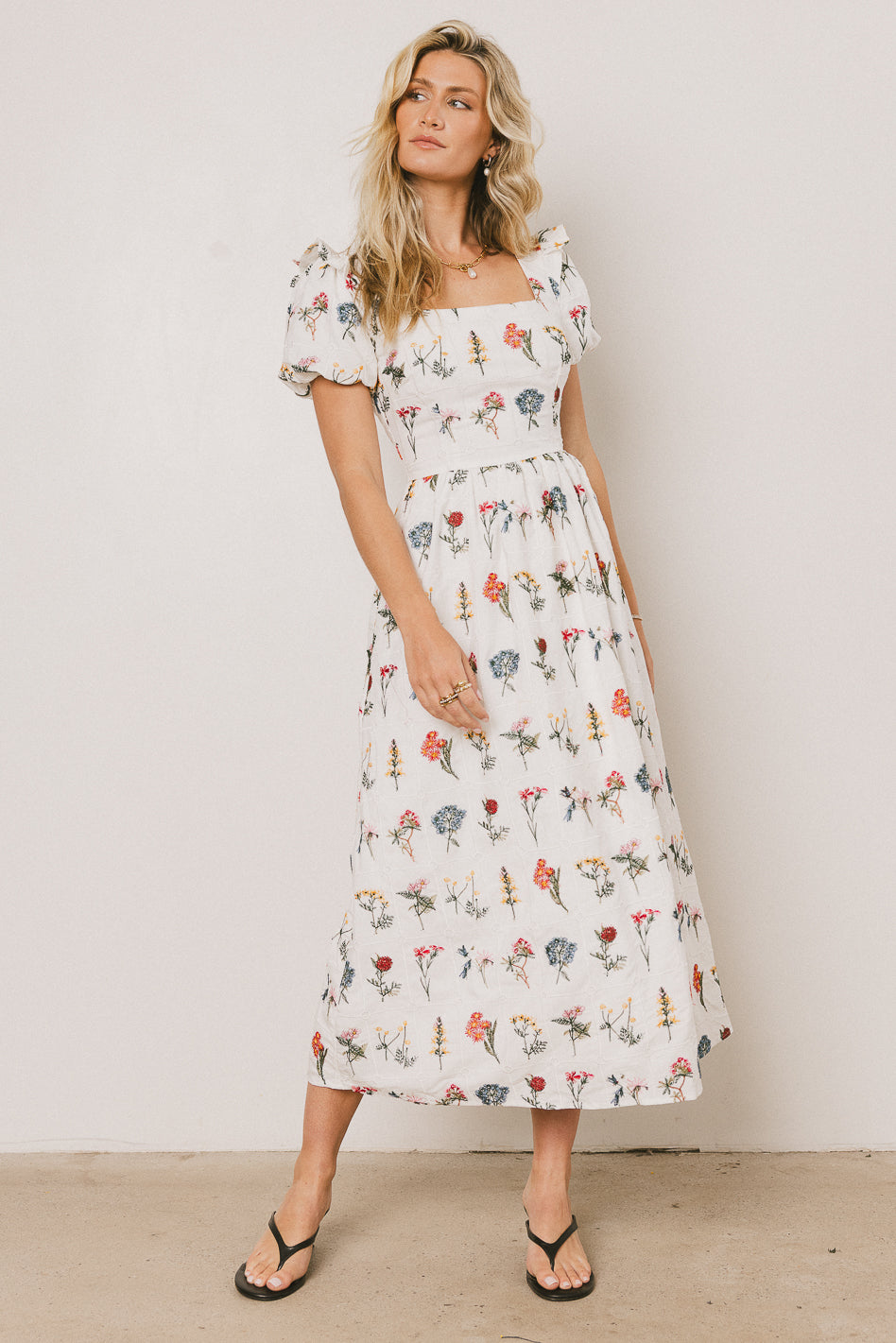 Jayce Embroidered Floral Maxi Dress