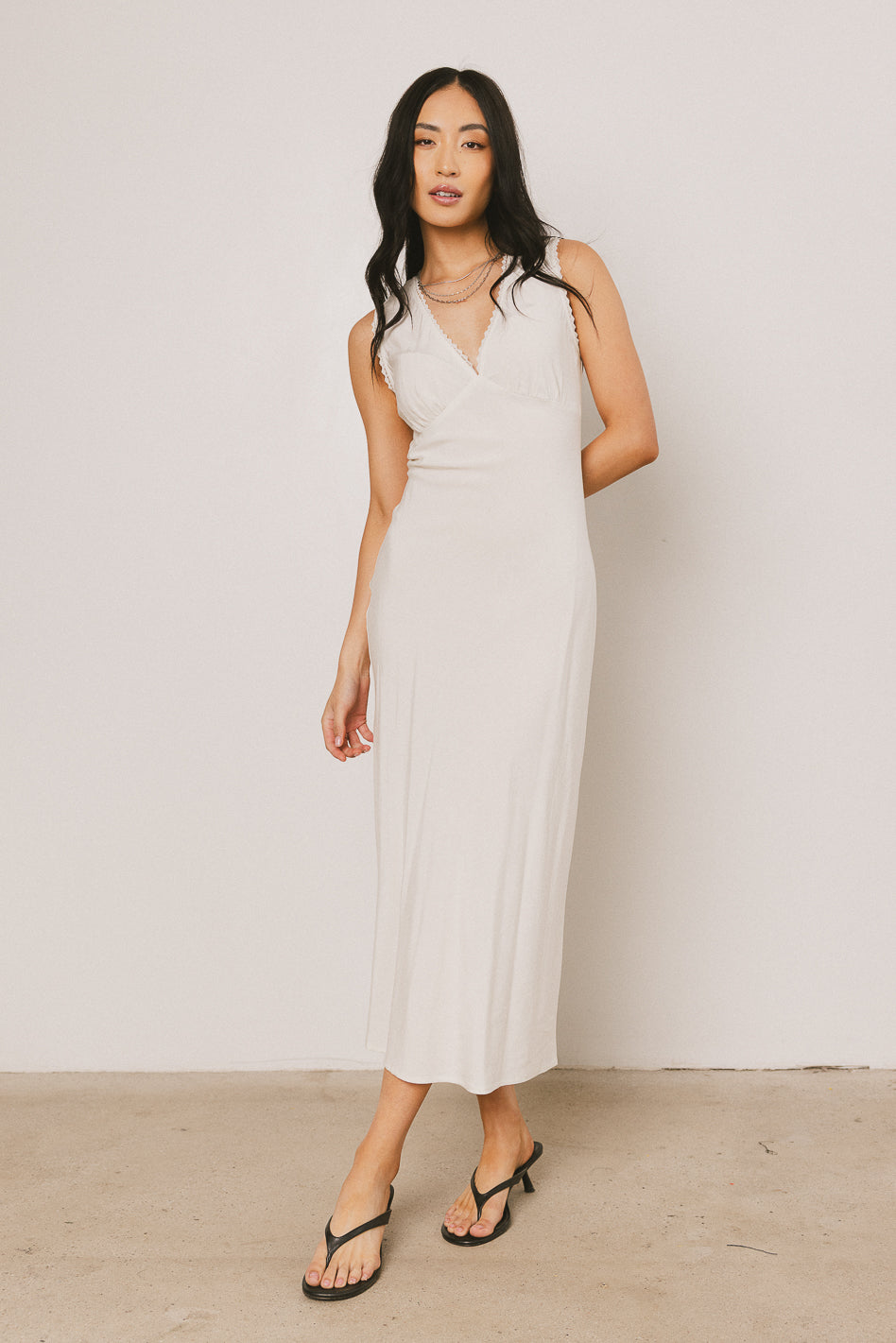 Angela Maxi Dress in Cream
