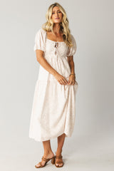 Kelsie Floral Midi Dress in Pink