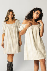 Drew Striped Babydoll Dress