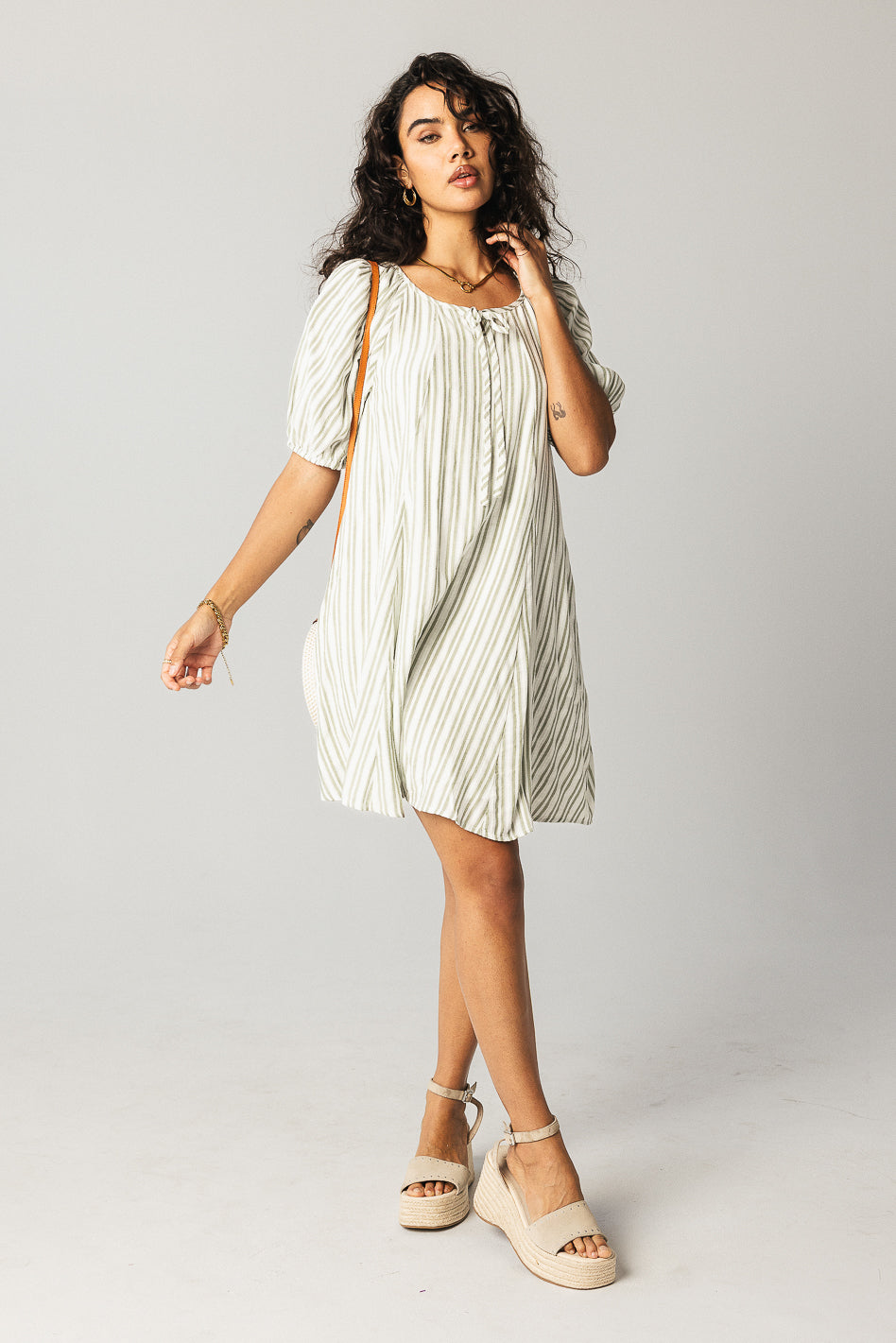 Jenny Striped Babydoll Dress