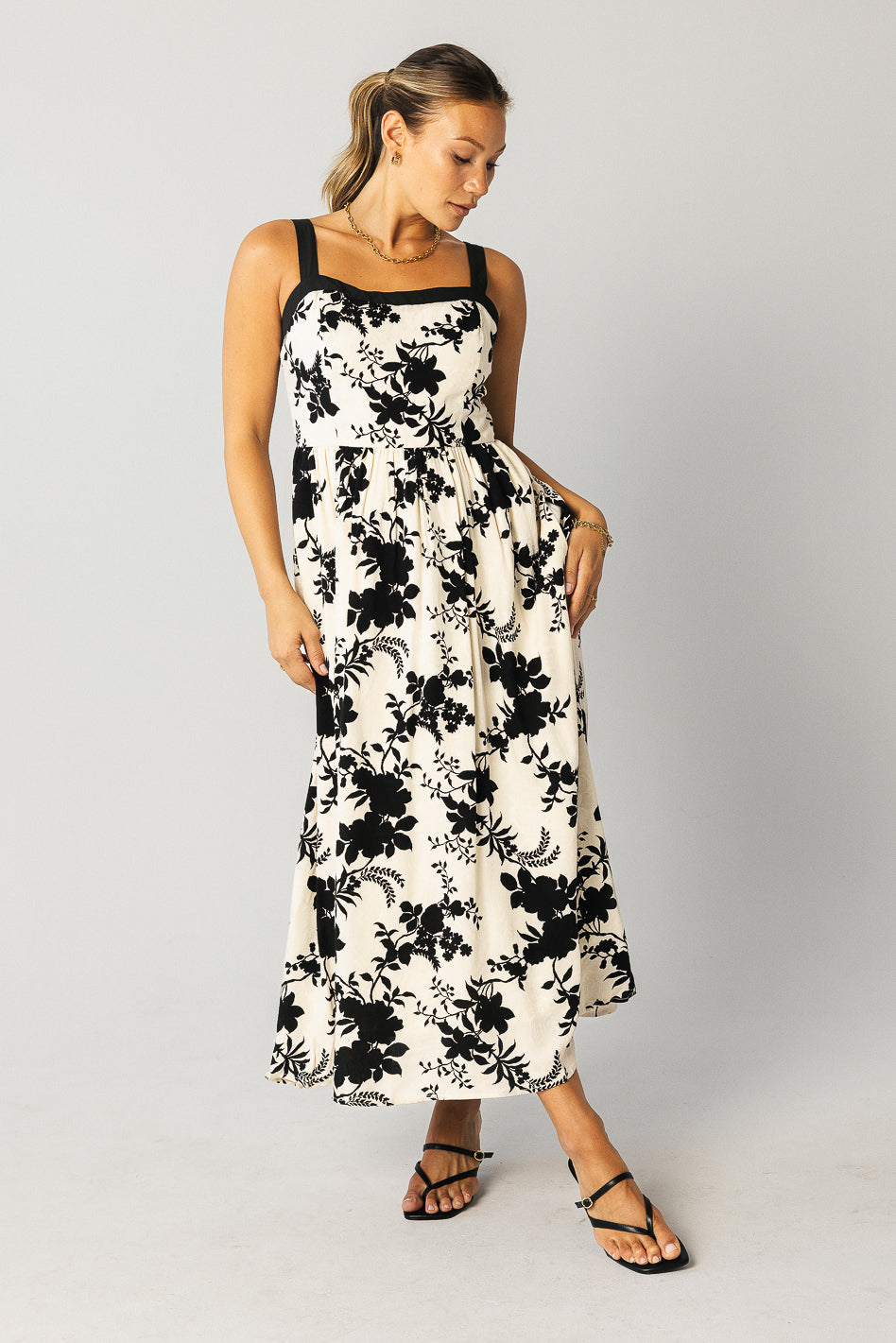 Zora Floral Midi Dress