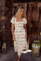 Jayce Embroidered Floral Maxi Dress