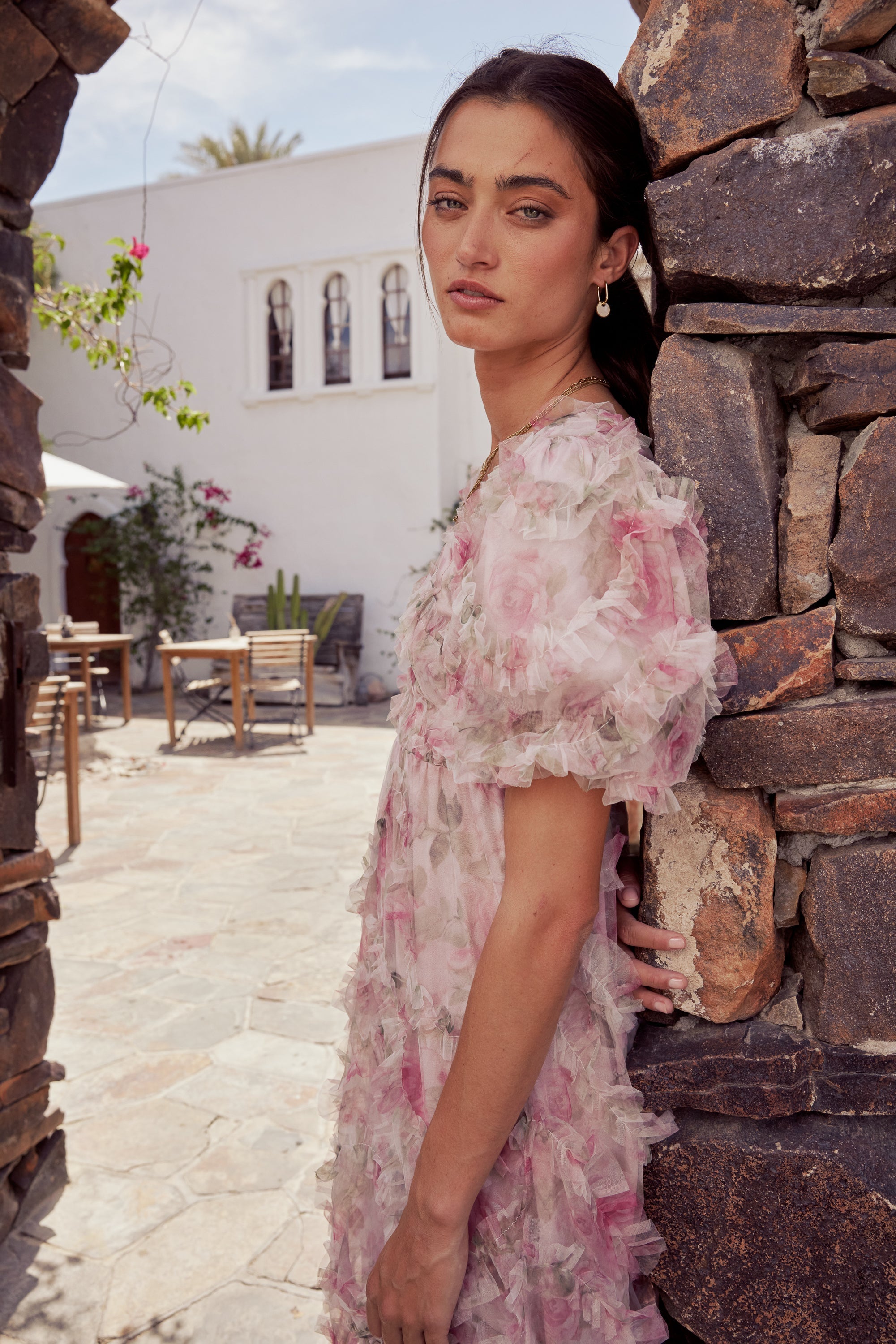 Marina Ruffle Maxi Dress