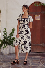 Arian Floral Midi Dress