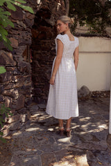 Amani Plaid Maxi Dress