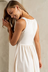 Barrett Midi Dress in Natural