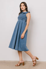 Fallon Denim Midi Dress