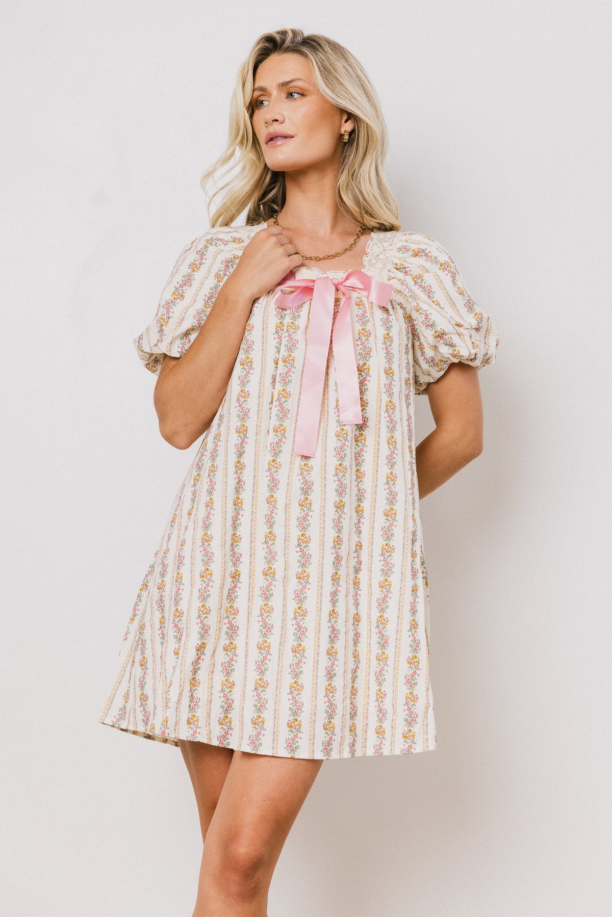 Greta Floral Babydoll Dress