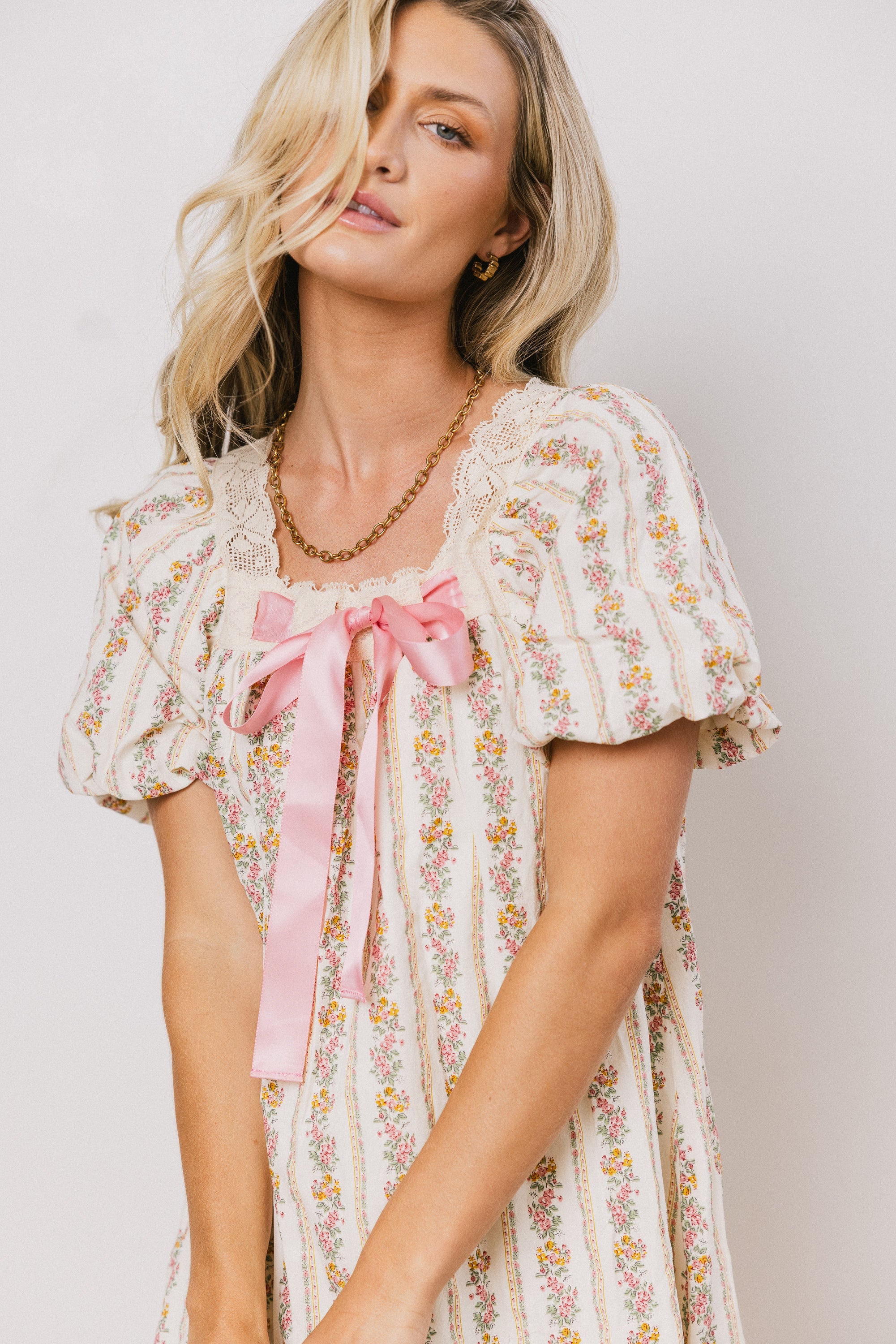 Greta Floral Babydoll Dress