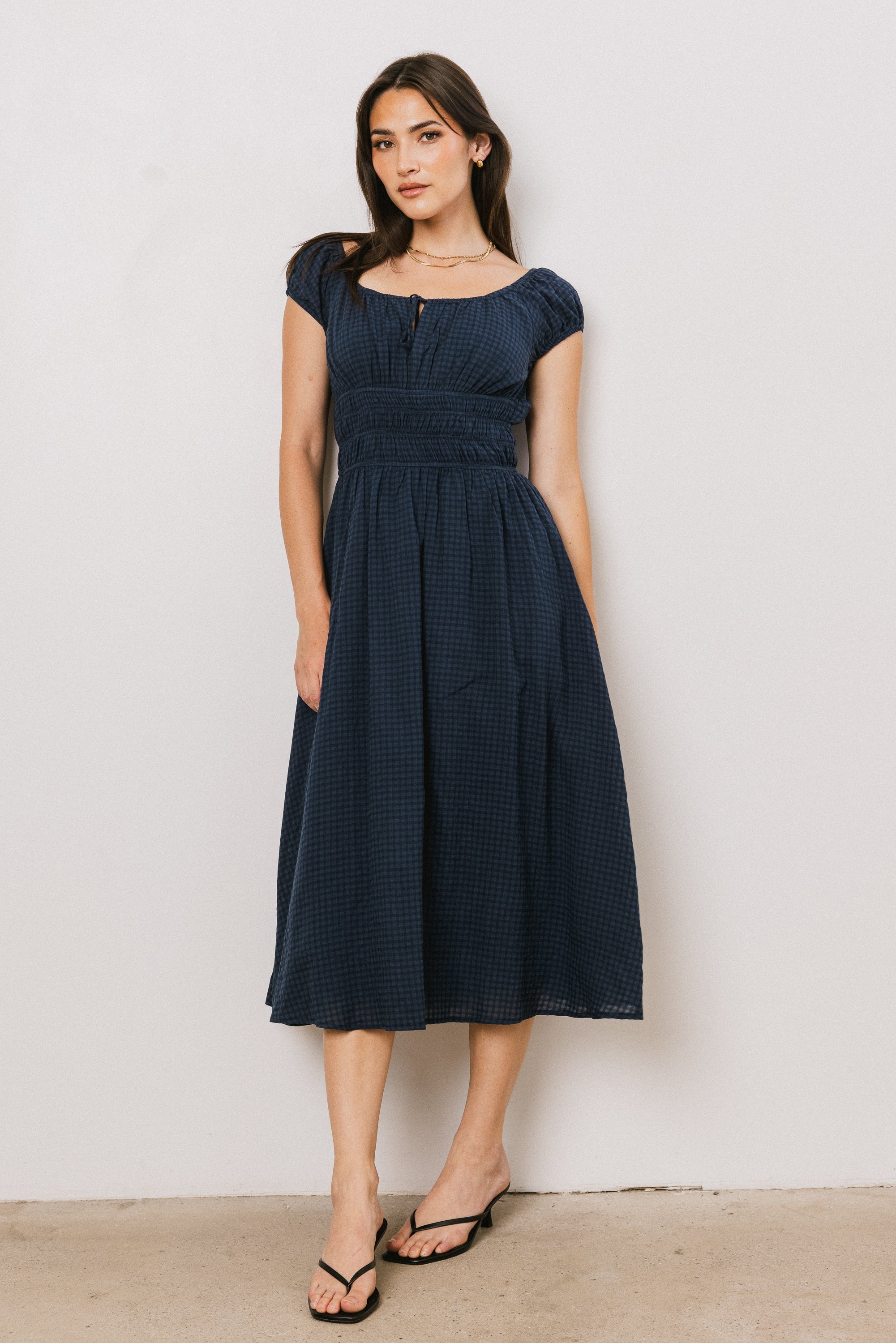 Kimber Plaid Midi Dress