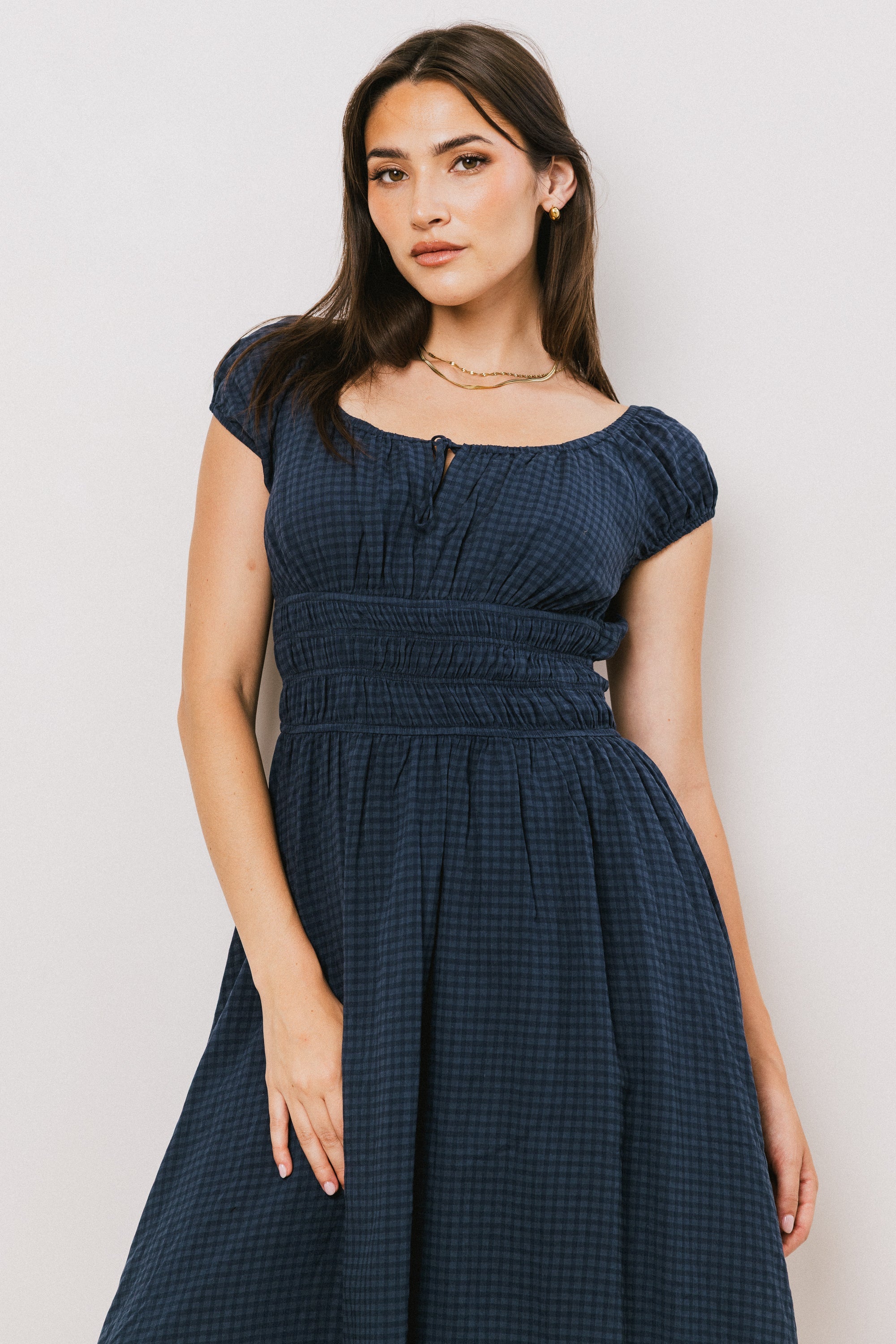Kimber Plaid Midi Dress
