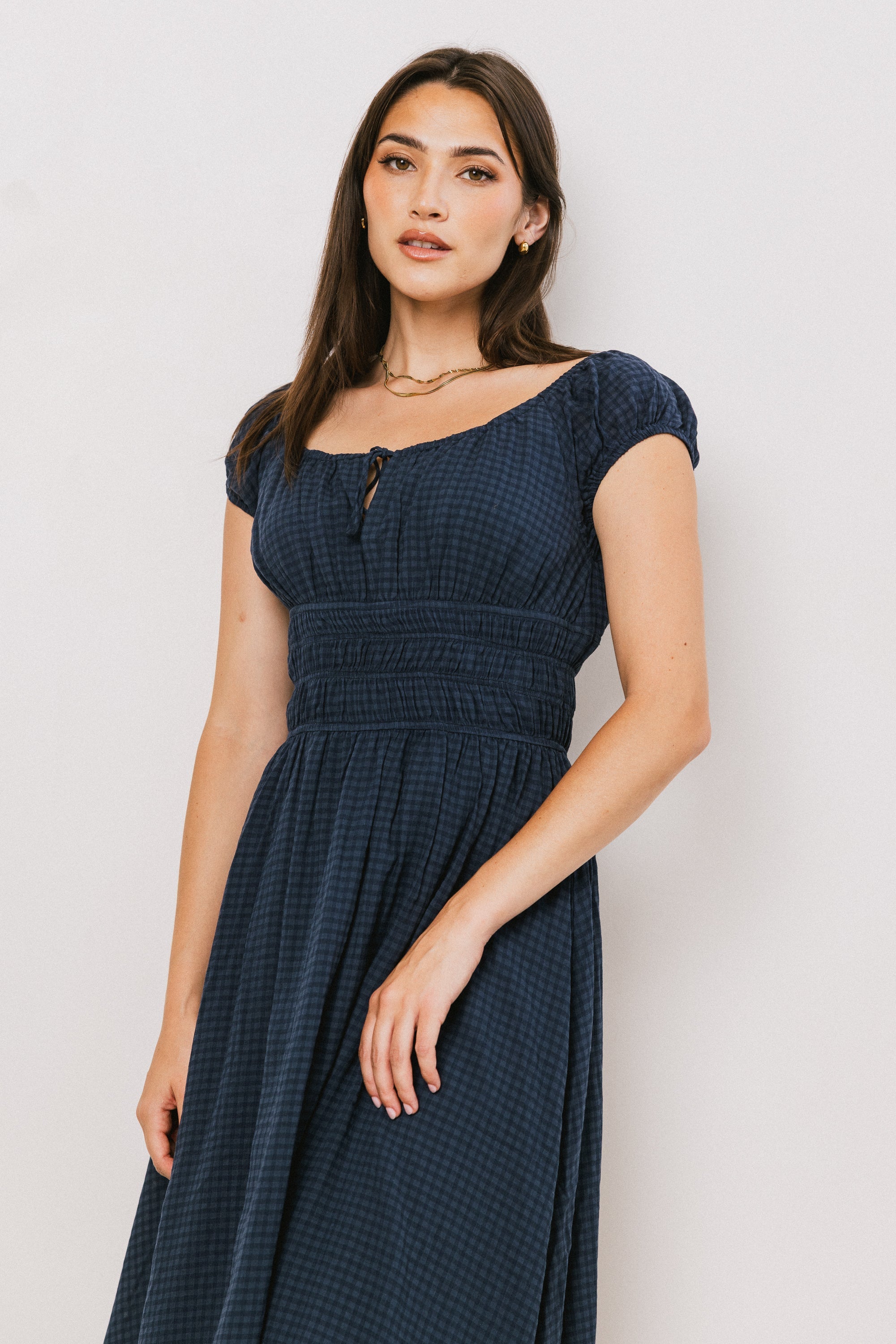 Kimber Plaid Midi Dress
