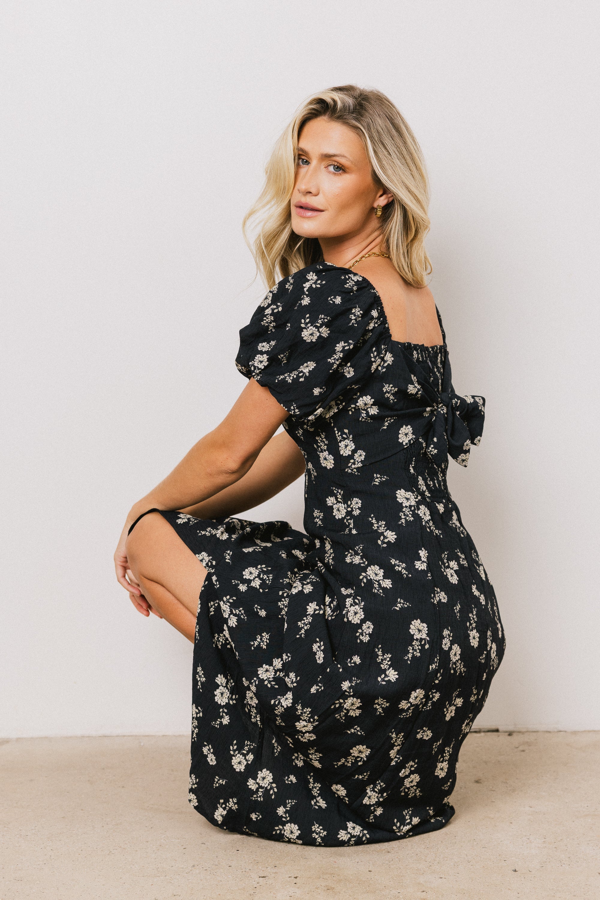 Aubree Floral Midi Dress
