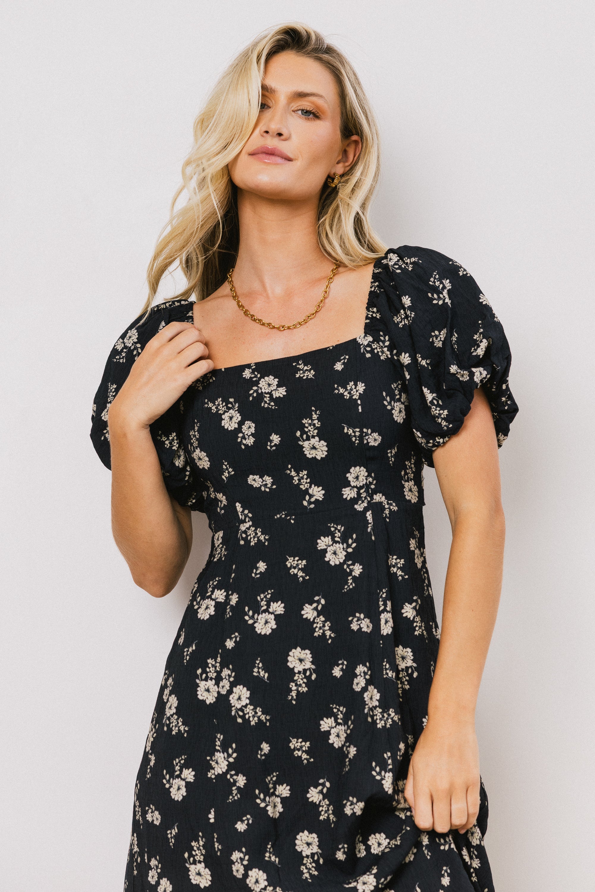 Aubree Floral Midi Dress