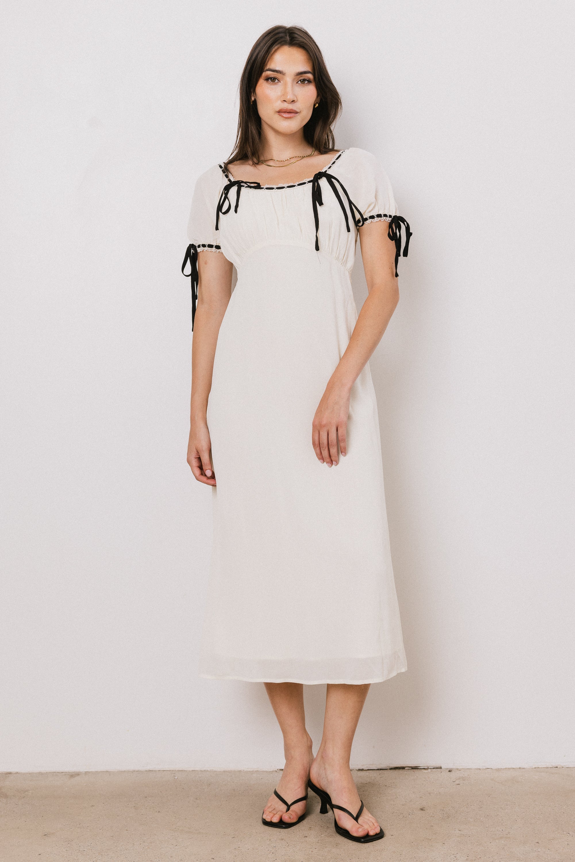 Quincy Lace Trim Midi Dress