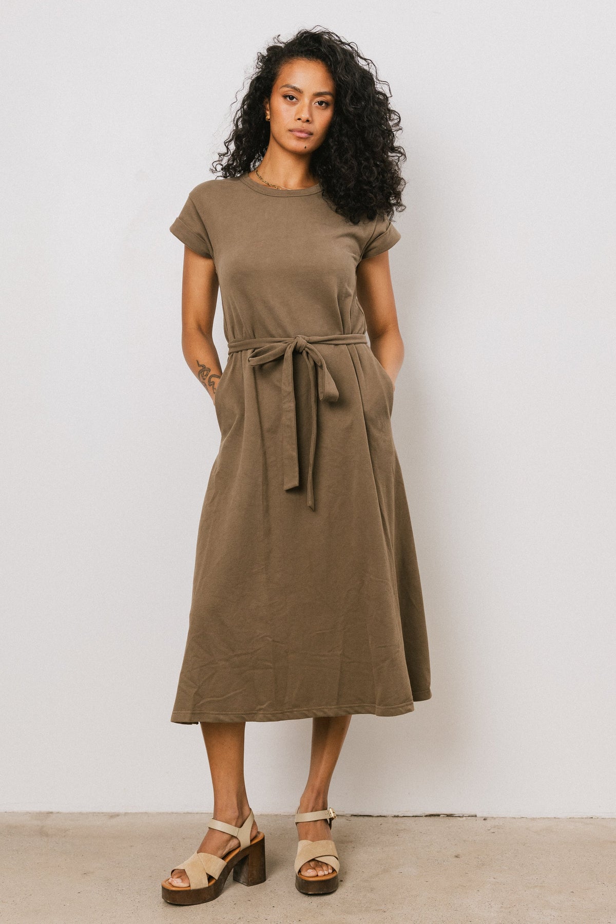 Saxton Maxi Dress in Olive