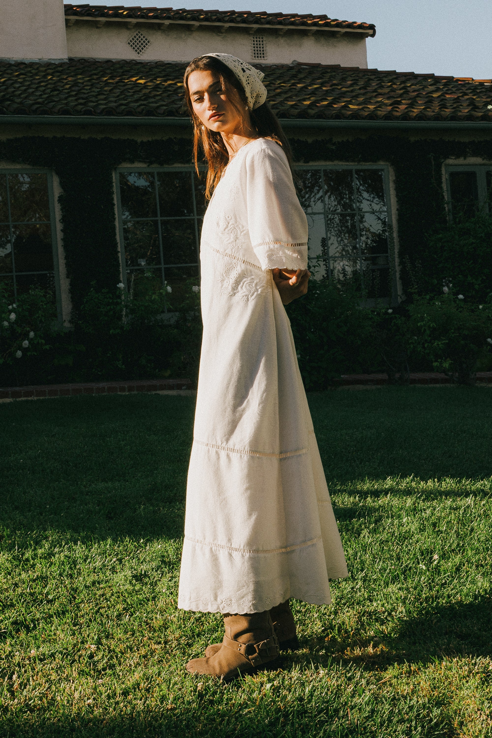 PREORDER- Paulina Embroidered Maxi Dress