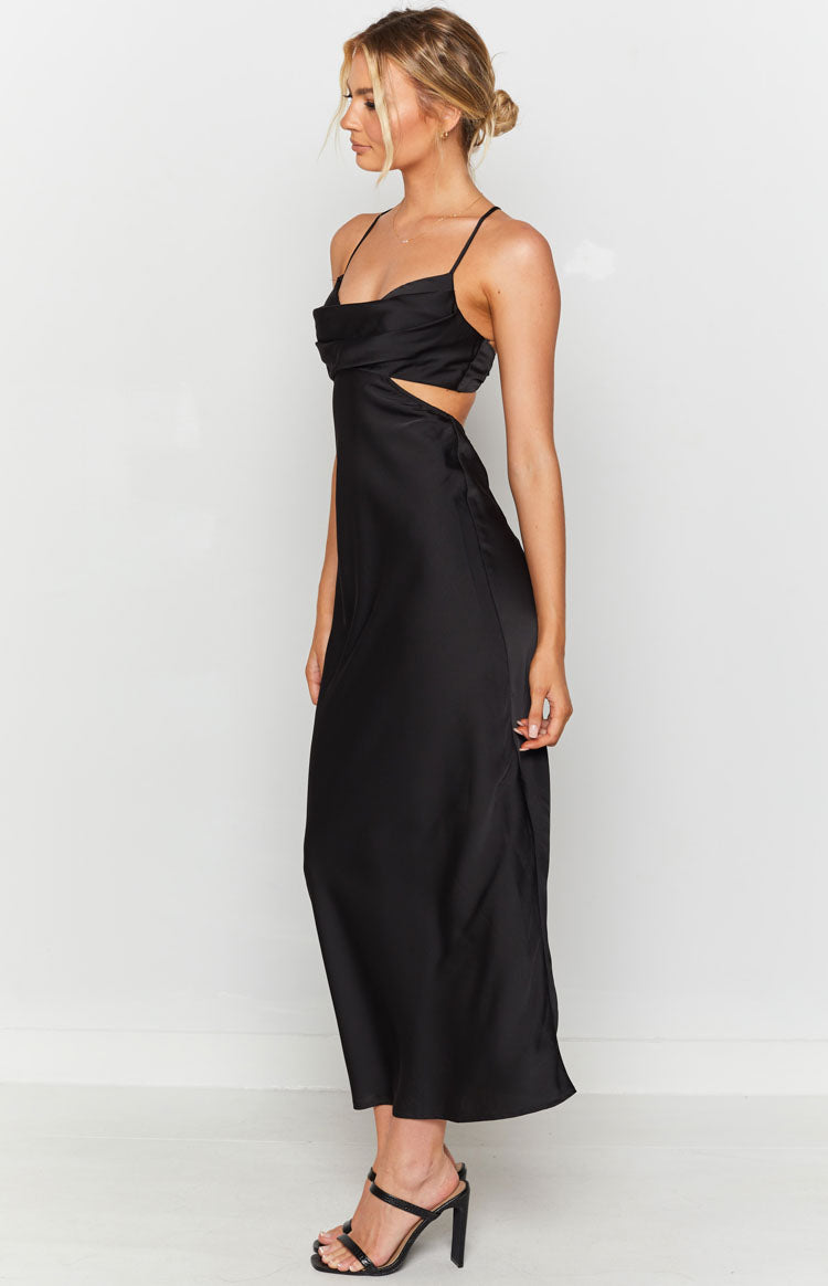 Taleah Cut Out Maxi Dress Black