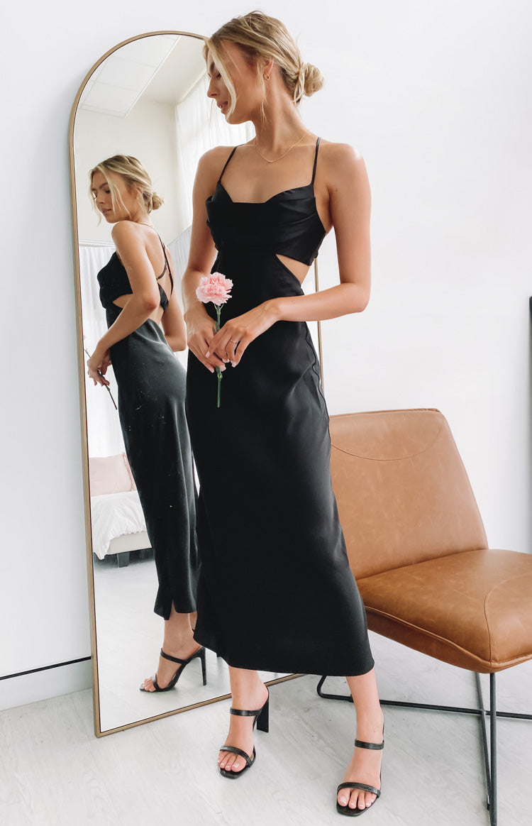 Taleah Cut Out Maxi Dress Black