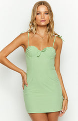 Brooke Green Mini Dress