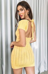 Cable Yellow Mini Dress