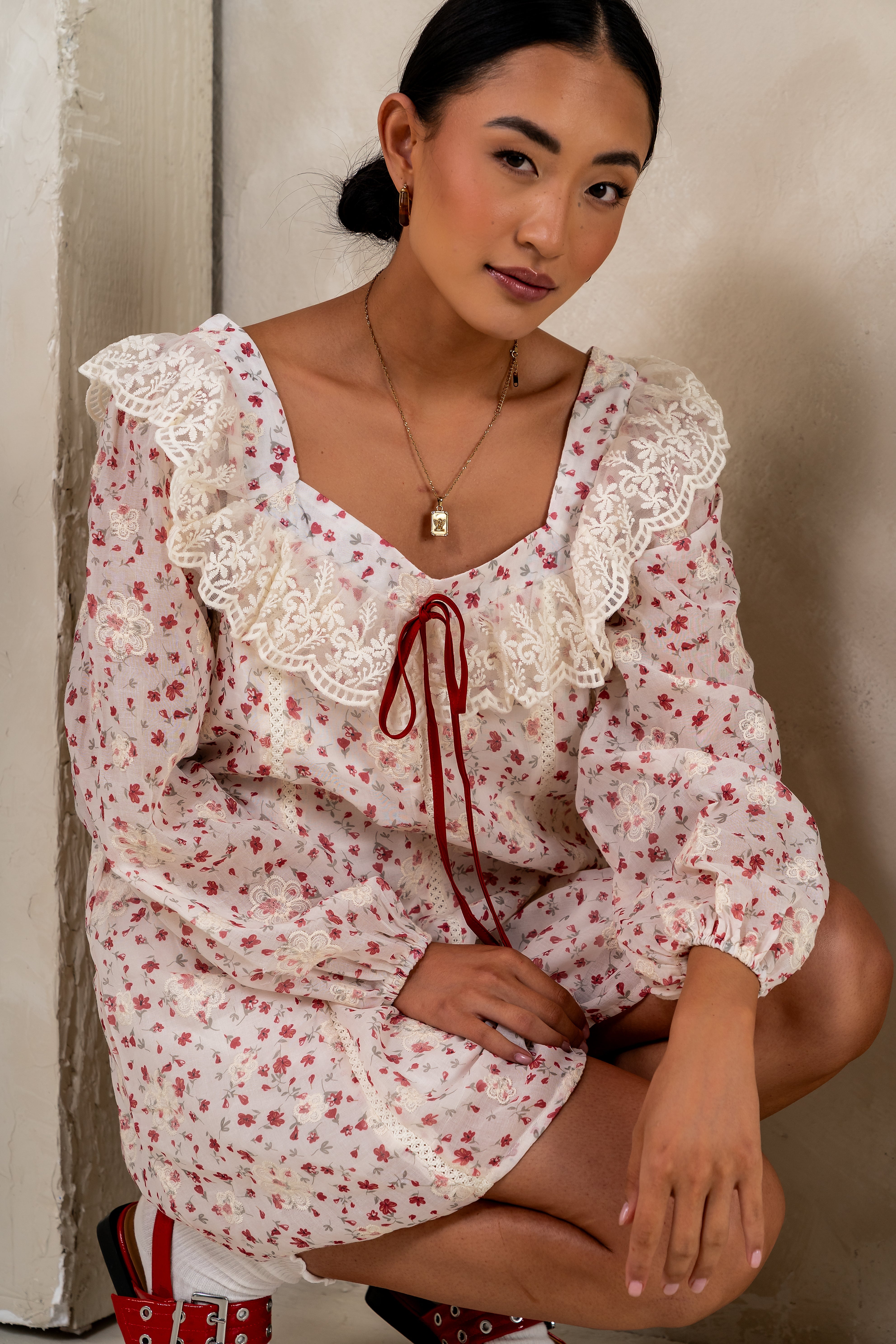 Macy Floral Babydoll Dress