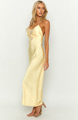 Elery Light Yellow Midi Dress