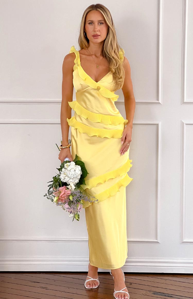 Evan Yellow Maxi Dress