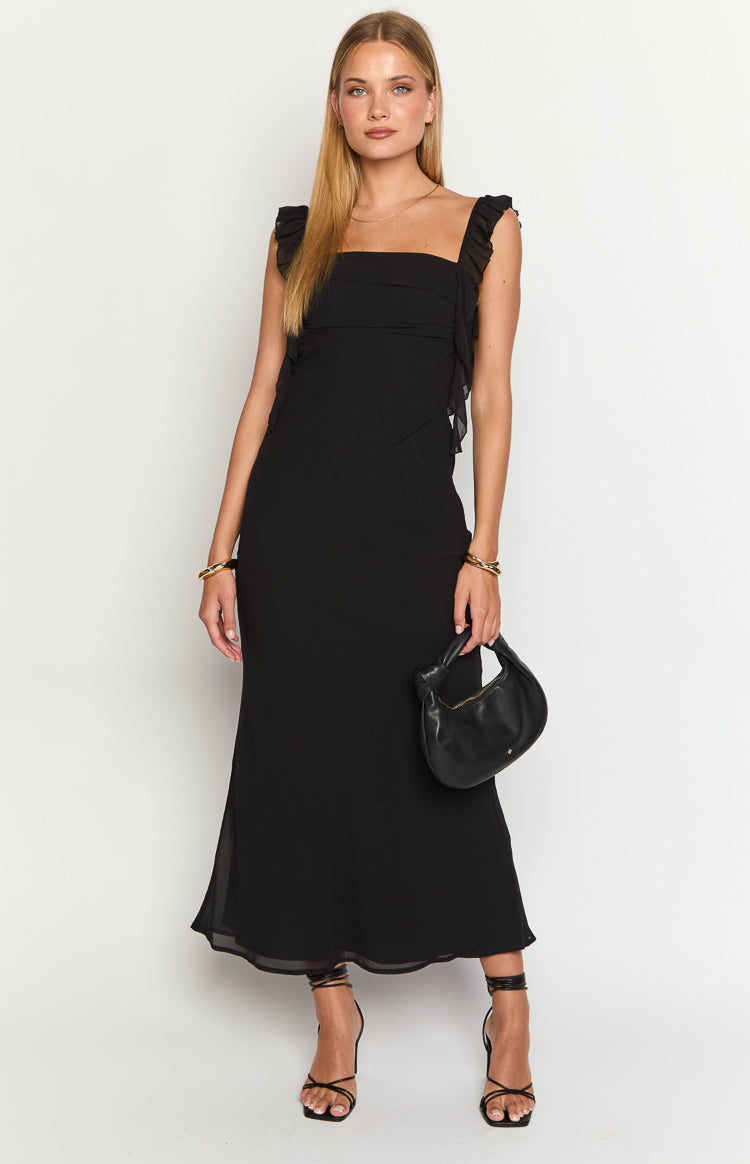 Fortuna Black Maxi Dress
