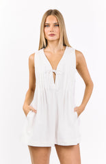 Hector White Playsuit