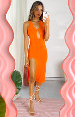 Helena Midi Dress Orange
