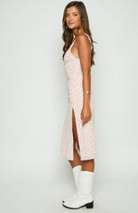 Jessie White Floral Midi Dress